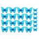 209119Z fluturi albastri turcoaz imagine comestibila din zahar 29x20cm
